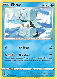 Eiscue - SWSH07: Evolving Skies (SWSH07) #047/203 - Uncommon Pokémon Trading Card