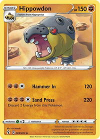 Hippowdon - SWSH07: Evolving Skies (SWSH07) #085/203 - Uncommon Pokémon Trading Card