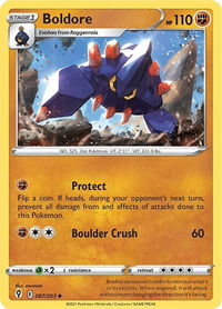 Boldore - SWSH07: Evolving Skies (SWSH07) #087/203 - Uncommon Pokémon Trading Card