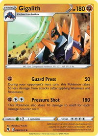 Gigalith - SWSH07: Evolving Skies (SWSH07) #088/203 - Rare Pokémon Trading Card