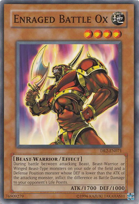 Enraged Battle Ox - Dark Revelation Volume 2 YuGiOh trading card