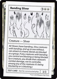Banding Sliver (No PW Symbol) - Mystery Booster: Convention Edition Exclusives (CMB1) #null - Special Magic: The Gathering Trading Card