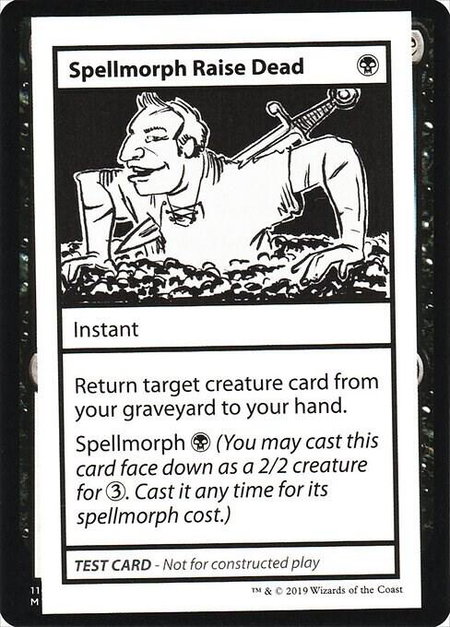 Spellmorph Raise Dead (No PW Symbol) - Mystery Booster: Convention Edition Exclusives Magic: The Gathering trading card