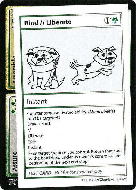 Bind // Liberate (No PW Symbol) - Mystery Booster: Convention Edition Exclusives Magic: The Gathering trading card
