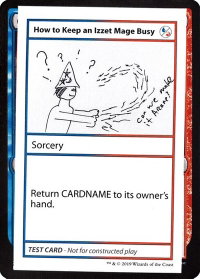 How to Keep an Izzet Mage Busy (No PW Symbol) - Mystery Booster: Convention Edition Exclusives (CMB1) #null - Special Magic: The Gathering Trading Card