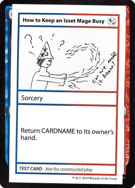 How to Keep an Izzet Mage Busy (No PW Symbol) - Mystery Booster: Convention Edition Exclusives Magic: The Gathering trading card