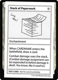 Stack of Paperwork (No PW Symbol) - Mystery Booster: Convention Edition Exclusives (CMB1) #null - Special Magic: The Gathering Trading Card