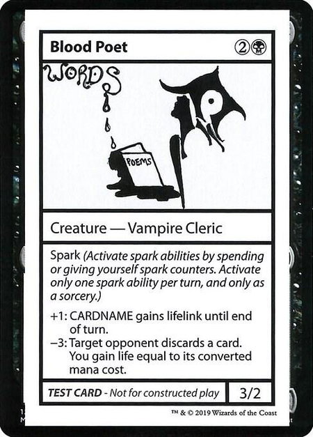 Blood Poet (No PW Symbol) - Mystery Booster: Convention Edition Exclusives Magic: The Gathering trading card