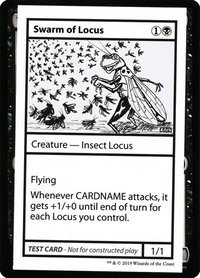 Swarm of Locus (No PW Symbol) - Mystery Booster: Convention Edition Exclusives (CMB1) #null - Special Magic: The Gathering Trading Card