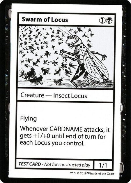 Swarm of Locus (No PW Symbol) - Mystery Booster: Convention Edition Exclusives Magic: The Gathering trading card