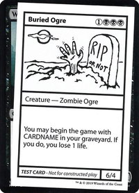 Buried Ogre (No PW Symbol) - Mystery Booster: Convention Edition Exclusives (CMB1) #null - Special Magic: The Gathering Trading Card