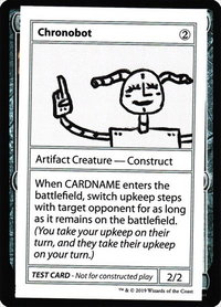 Chronobot (No PW Symbol) - Mystery Booster: Convention Edition Exclusives (CMB1) #null - Special Magic: The Gathering Trading Card