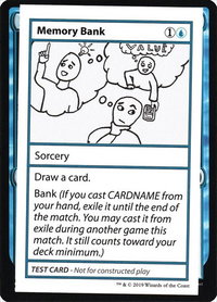 Memory Bank (No PW Symbol) - Mystery Booster: Convention Edition Exclusives (CMB1) #null - Special Magic: The Gathering Trading Card