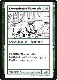 Domesticated Mammoth (No PW Symbol) - Mystery Booster: Convention Edition Exclusives (CMB1) #null - Special Magic: The Gathering Trading Card