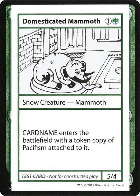 Domesticated Mammoth (No PW Symbol) - Mystery Booster: Convention Edition Exclusives Magic: The Gathering trading card