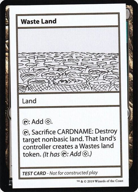 Waste Land (No PW Symbol) - Mystery Booster: Convention Edition Exclusives Magic: The Gathering trading card