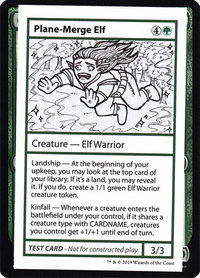 Plane-Merge Elf (No PW Symbol) - Mystery Booster: Convention Edition Exclusives (CMB1) #null - Special Magic: The Gathering Trading Card