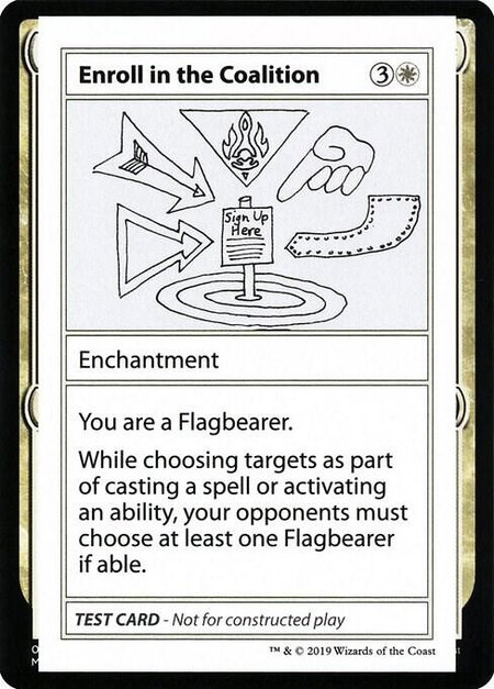 Enroll in the Coalition (No PW Symbol) - Mystery Booster: Convention Edition Exclusives Magic: The Gathering trading card