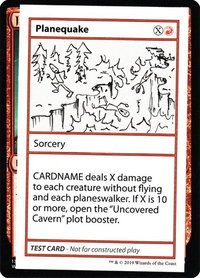 Planequake (No PW Symbol) - Mystery Booster: Convention Edition Exclusives (CMB1) #null - Special Magic: The Gathering Trading Card