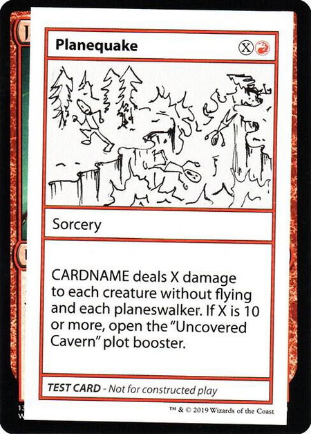 Planequake (No PW Symbol) - Mystery Booster: Convention Edition Exclusives Magic: The Gathering trading card