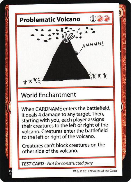 Problematic Volcano (No PW Symbol) - Mystery Booster: Convention Edition Exclusives Magic: The Gathering trading card