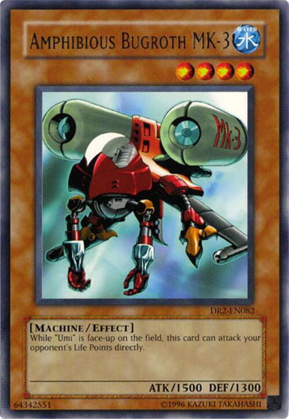 Amphibious Bugroth MK-3 trading card from Dark Revelation Volume 2 Amphibious Bugroth MK-3 - Dark Revelation Volume 2 YuGiOh trading card