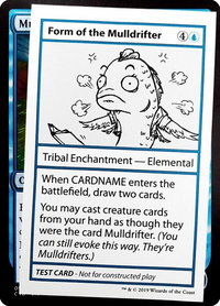 Form of the Mulldrifter (No PW Symbol) - Mystery Booster: Convention Edition Exclusives (CMB1) #null - Special Magic: The Gathering Trading Card