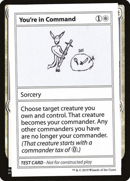You're In Command (No PW Symbol) - Mystery Booster: Convention Edition Exclusives Magic: The Gathering trading card