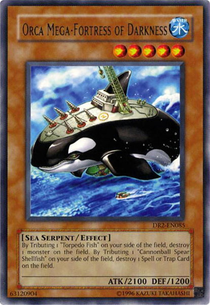 Orca Mega-Fortress of Darkness trading card from Dark Revelation Volume 2 Orca Mega-Fortress of Darkness - Dark Revelation Volume 2 YuGiOh trading card