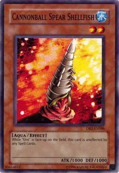 Cannonball Spear Shellfish trading card from Dark Revelation Volume 2 Cannonball Spear Shellfish - Dark Revelation Volume 2 YuGiOh trading card