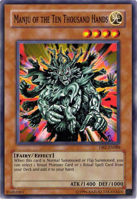 Manju of the Ten Thousand Hands - Dark Revelation Volume 2 YuGiOh trading card