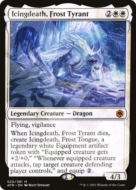 Icingdeath, Frost Tyrant - AFR Ampersand Promos Magic: The Gathering trading card