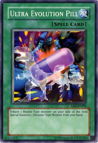 Ultra Evolution Pill trading card from Dark Revelation Volume 2 Ultra Evolution Pill - Dark Revelation Volume 2 YuGiOh trading card
