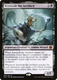 Acererak the Archlich - AFR Ampersand Promos (AFR&) #87a - Mythic Magic: The Gathering Trading Card