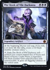The Book of Vile Darkness - AFR Ampersand Promos (AFR&) #91a - Mythic Magic: The Gathering Trading Card