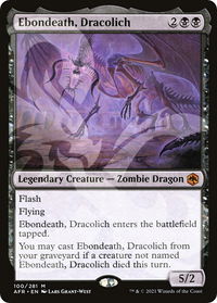 Ebondeath, Dracolich - AFR Ampersand Promos (AFR&) #100a - Mythic Magic: The Gathering Trading Card