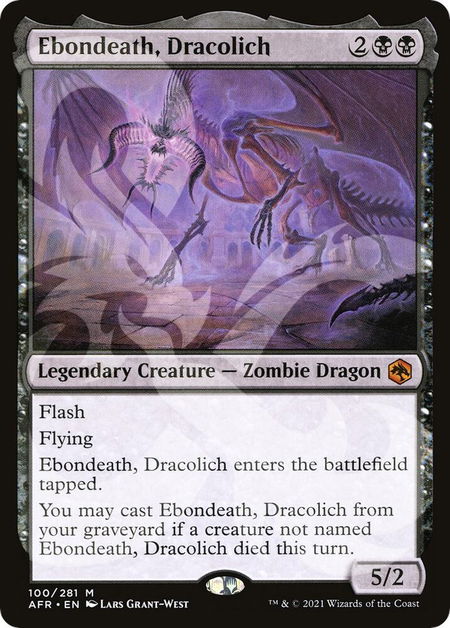 Ebondeath, Dracolich - AFR Ampersand Promos Magic: The Gathering trading card