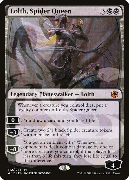 Lolth, Spider Queen - AFR Ampersand Promos Magic: The Gathering trading card