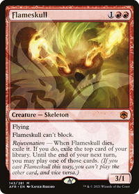 Flameskull - AFR Ampersand Promos (AFR&) #143a - Mythic Magic: The Gathering Trading Card
