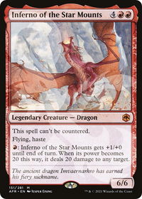 Inferno of the Star Mounts - AFR Ampersand Promos (AFR&) #151a - Mythic Magic: The Gathering Trading Card
