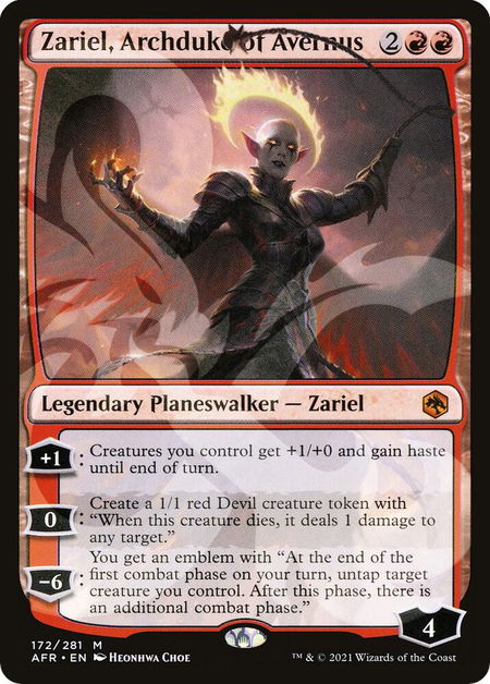 Zariel, Archduke of Avernus - AFR Ampersand Promos Magic: The Gathering trading card