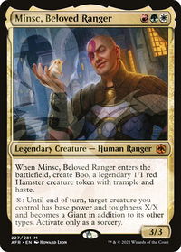 Minsc, Beloved Ranger - AFR Ampersand Promos (AFR&) #227a - Mythic Magic: The Gathering Trading Card