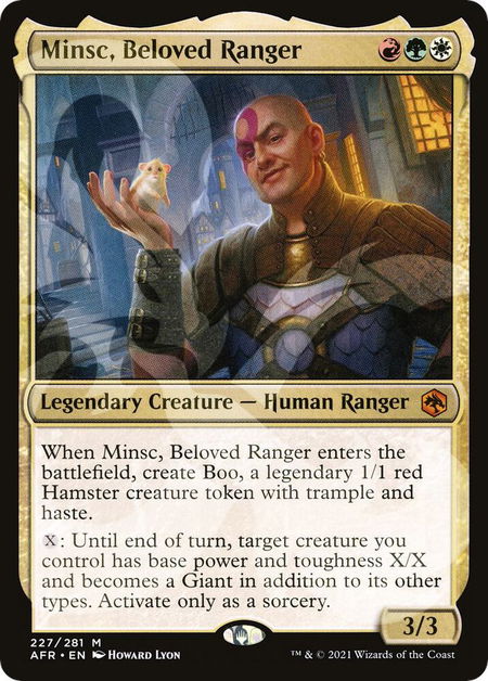 Minsc, Beloved Ranger - AFR Ampersand Promos Magic: The Gathering trading card