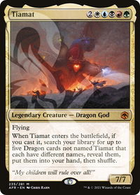 Tiamat - AFR Ampersand Promos (AFR&) #235a - Mythic Magic: The Gathering Trading Card