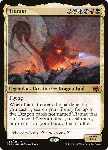 Tiamat - AFR Ampersand Promos Magic: The Gathering trading card