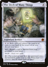 The Deck of Many Things - AFR Ampersand Promos (AFR&) #241a - Mythic Magic: The Gathering Trading Card