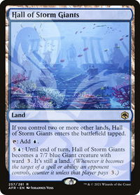 Hall of Storm Giants - AFR Ampersand Promos (AFR&) #257a - Rare Magic: The Gathering Trading Card
