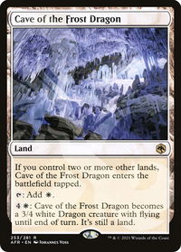 Cave of the Frost Dragon - AFR Ampersand Promos (AFR&) #253a - Rare Magic: The Gathering Trading Card