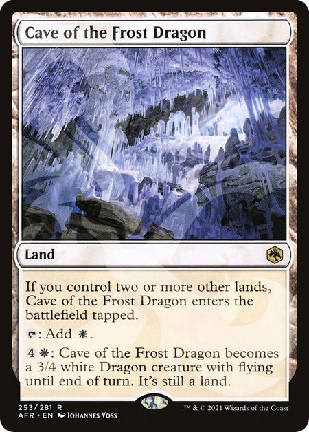Cave of the Frost Dragon - AFR Ampersand Promos Magic: The Gathering trading card