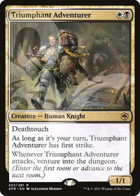 Triumphant Adventurer - AFR Ampersand Promos (AFR&) #237a - Rare Magic: The Gathering Trading Card